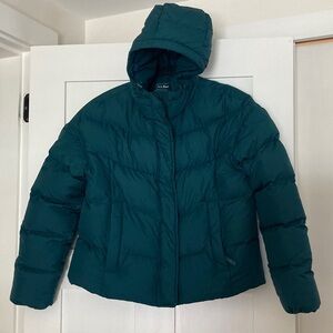LL Bean Hooded Puffer Jacket size Medium